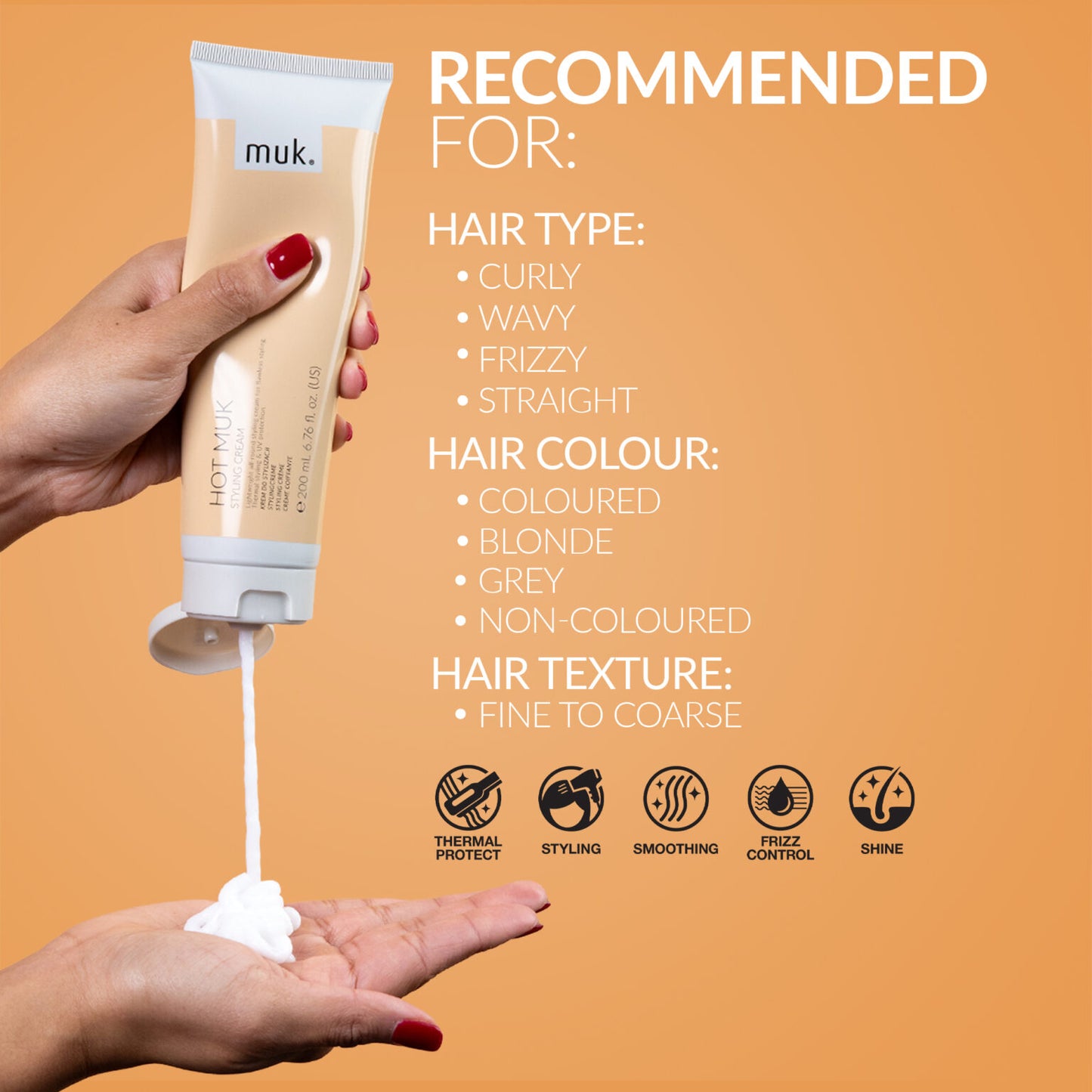 Hot muk Styling Cream 200ml