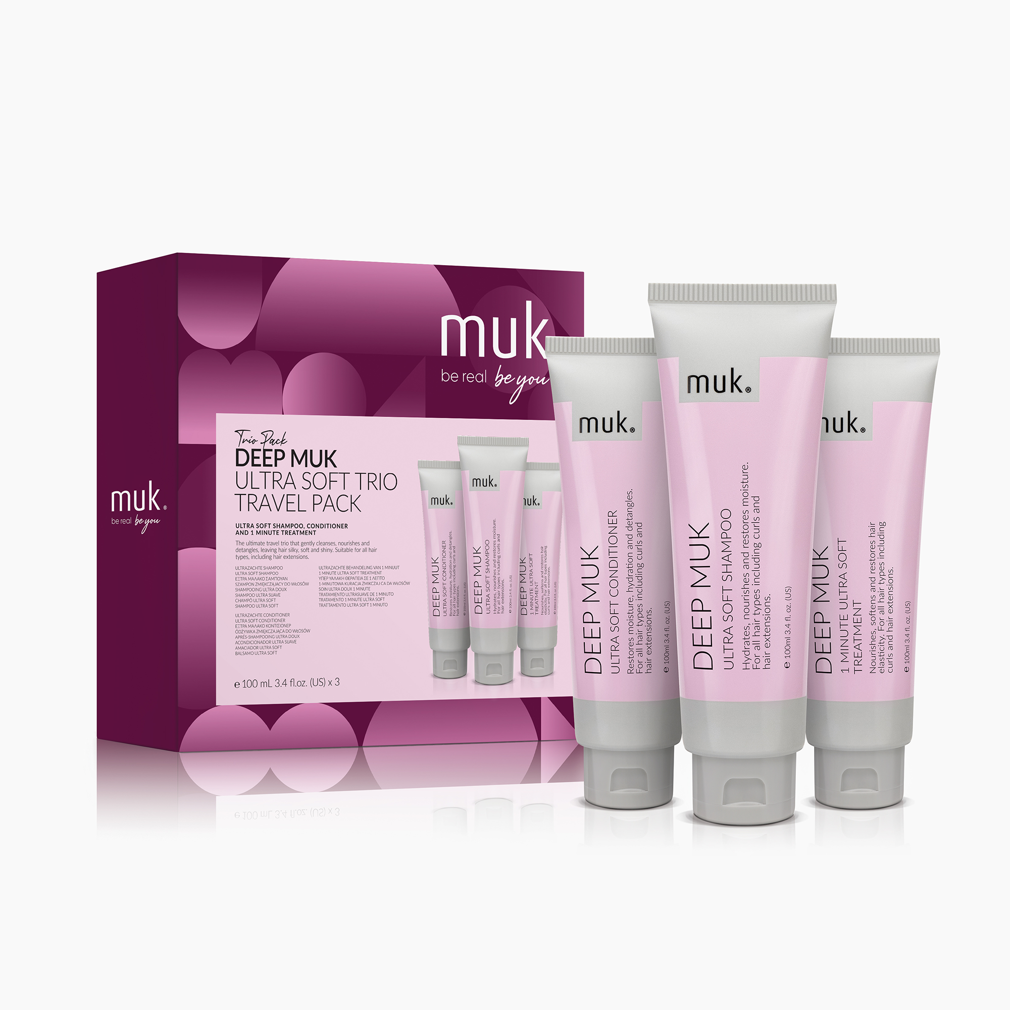 Deep Muk Ultra Soft Trio Travel Pack 100ml