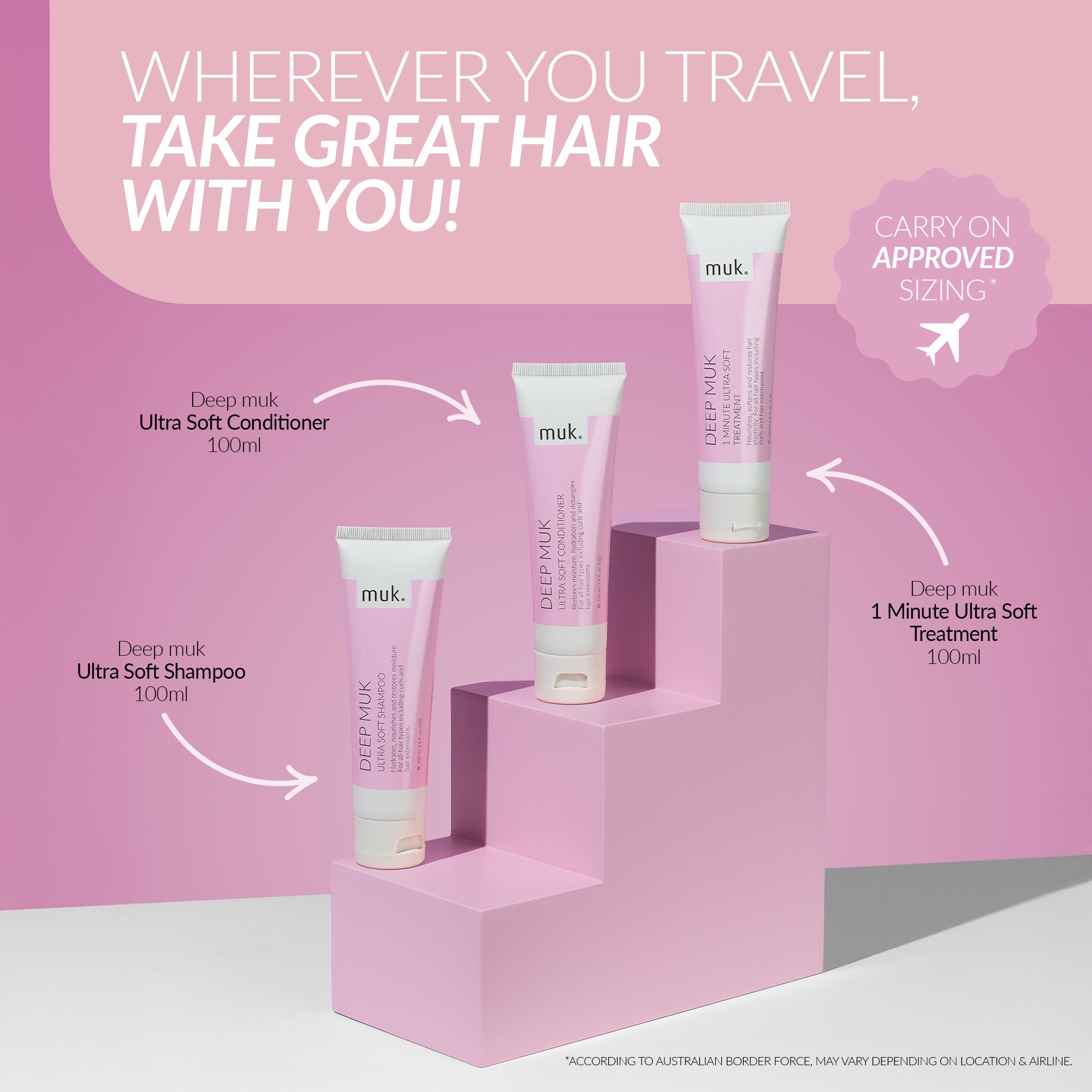 Deep Muk Ultra Soft Trio Travel Pack 100ml