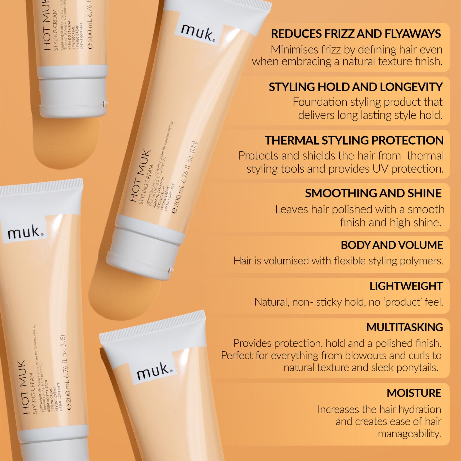 Hot muk Styling Cream 200ml